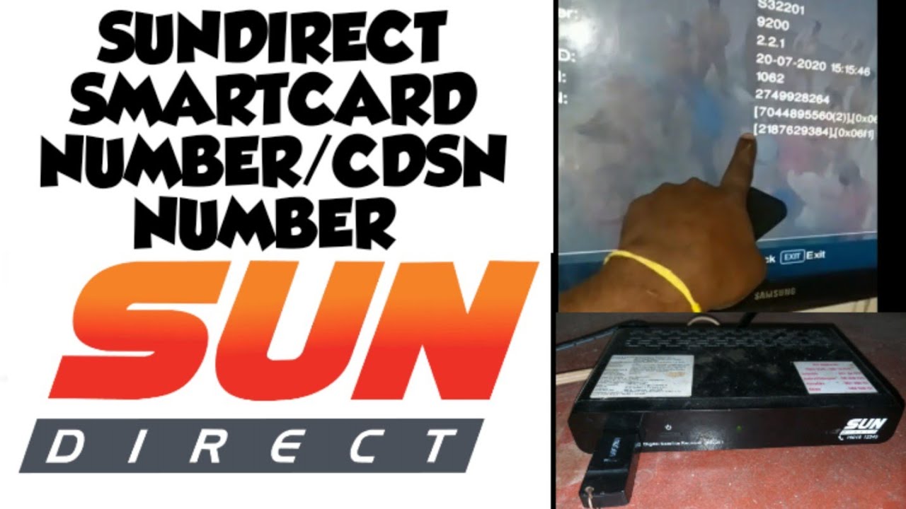 Sundirect dth Cdsn number | Smartcard number sundirect