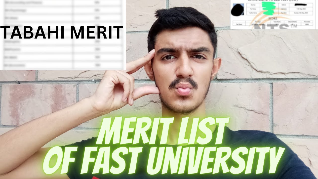 FAST University Closing Merit 2024 I FAST Merit List Closing Merit 2024 I FAST Entry test Result
