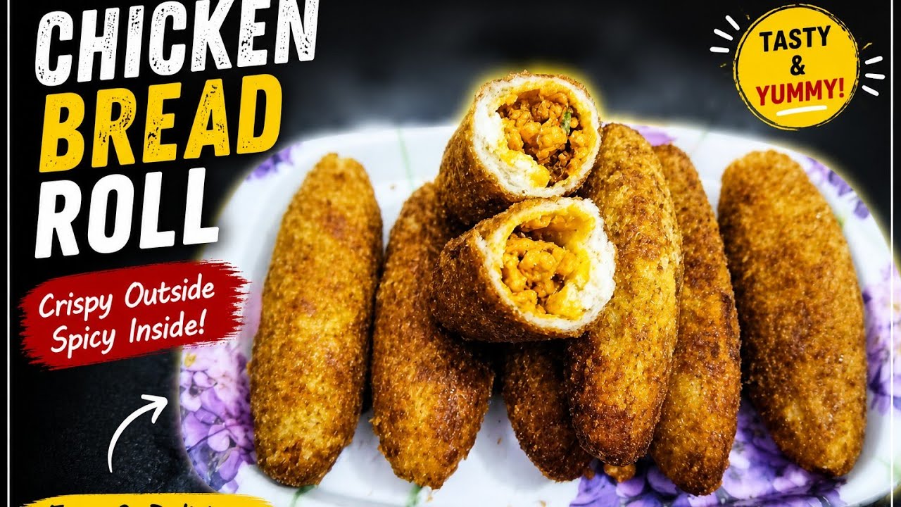 Chicken Rolls Recipe (चिकन रोल्स) Ramadan special
