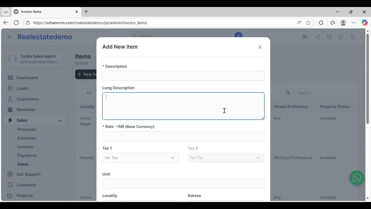 Soham CRM Real Estate Demo - Part 1 (Hindi)