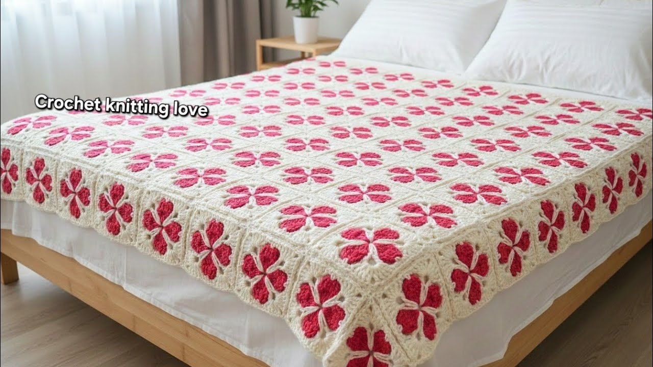 Beautiful Crochet Squares For Blankets #crochet Very easy Tutorial For blankets #knitting 