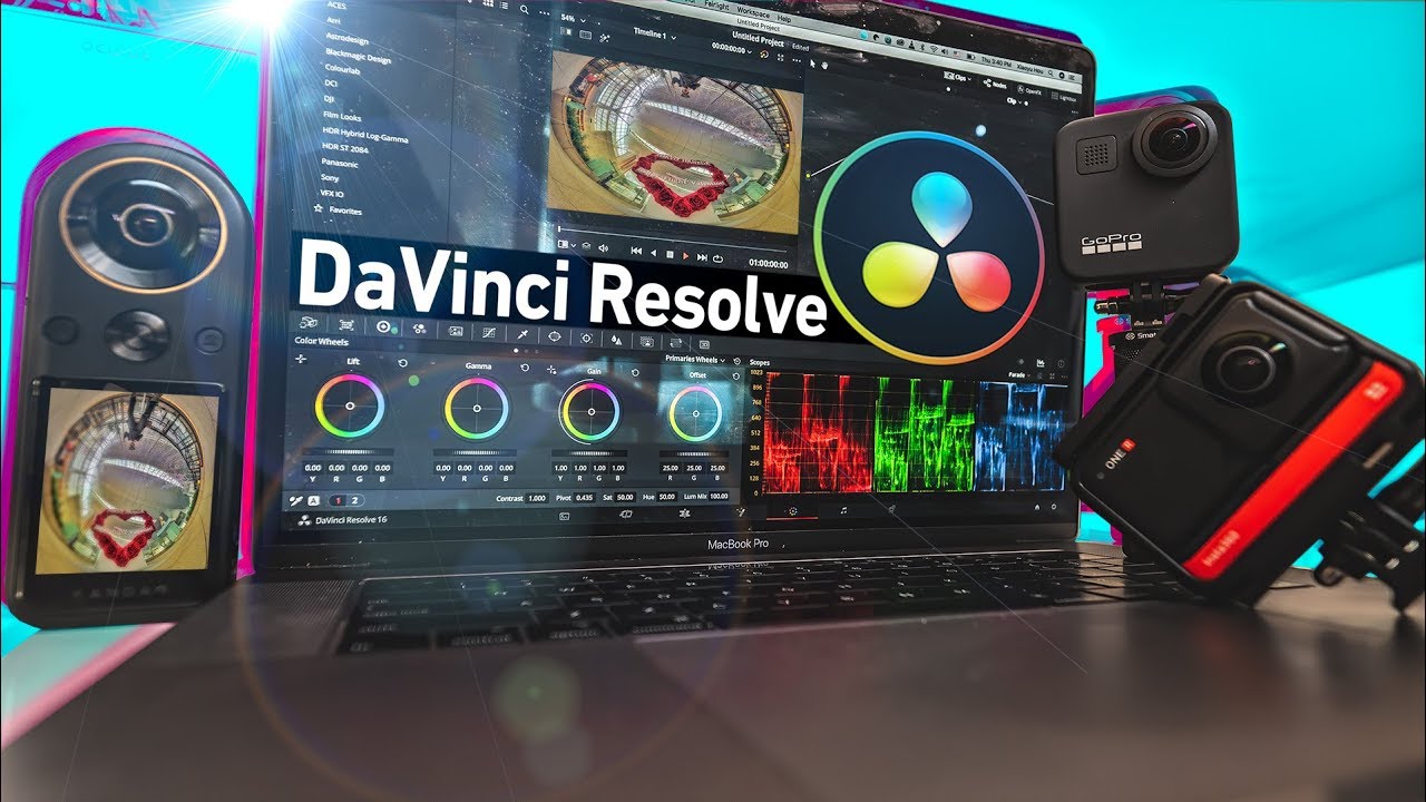 DaVinci Resolve - Reframe Qoocam 8K,  Insta360 One R & GoPro Max FREE & DOESN'T SUCK!