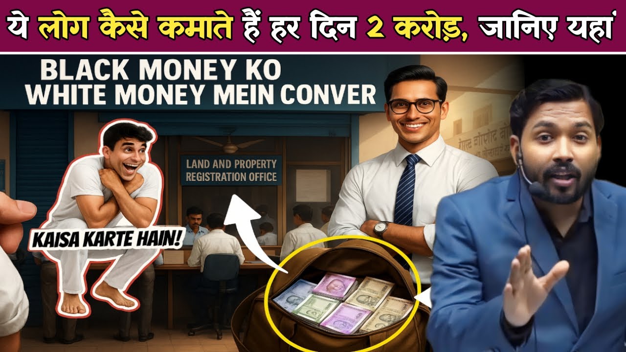 हर रोज़ 2 करोड़ की कमाई - Black Money से White Money में&nbsp;कैसे&nbsp;बदलते&nbsp;है.!