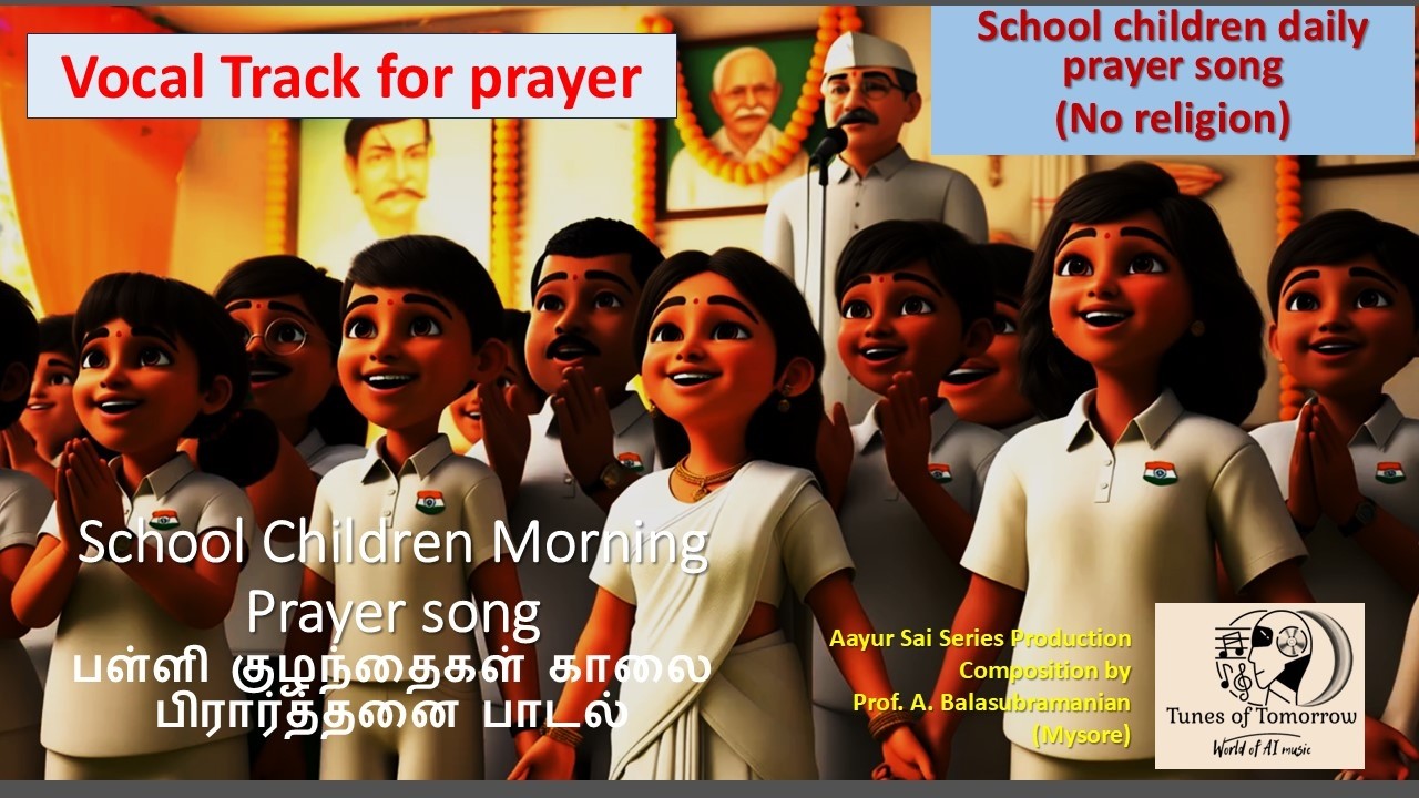 School Children daily prayer song (No religion) Tamil - vocal track