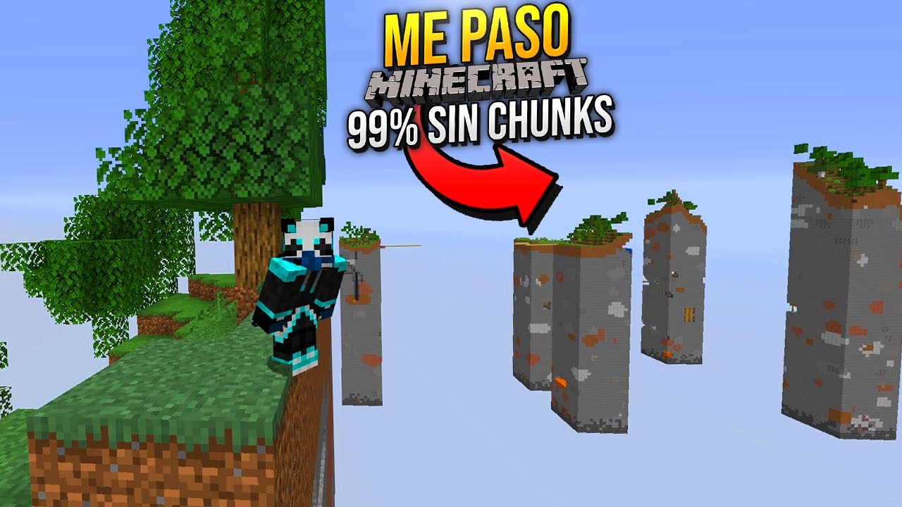 ME PASO MINECRAFT PERO EL 99% DE LOS CHUNKS DESAPARECIERON!!