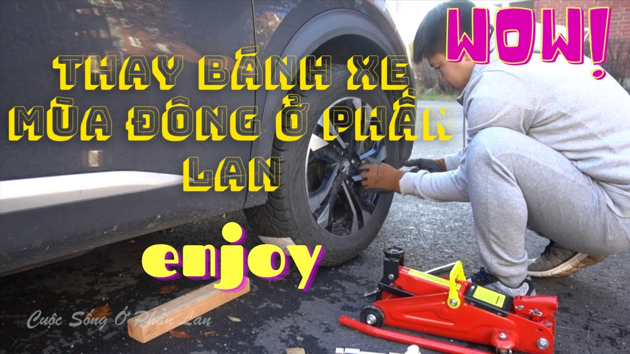 Quách Minh Tới - Cuộc sống ở  Phần Lan ( Vlog 20 )  : Thay bánh xe mùa đông ở Phần Lan