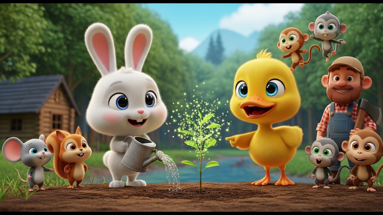 Roro & Dodo Save the Forest! 🌱 Plant Seeds, Grow Trees | Kids Story 3-6