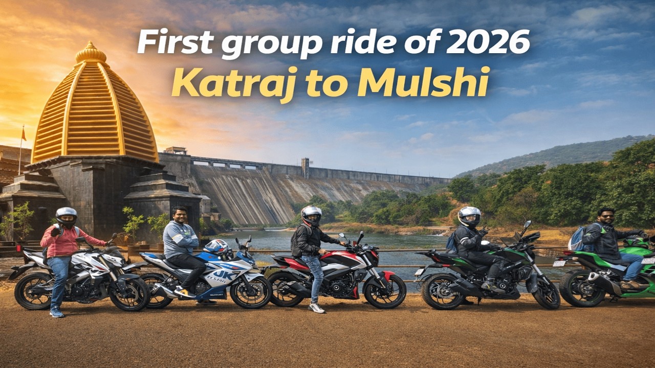 First Group Ride of the Year | Katraj to Mulshi | Moto Vlog