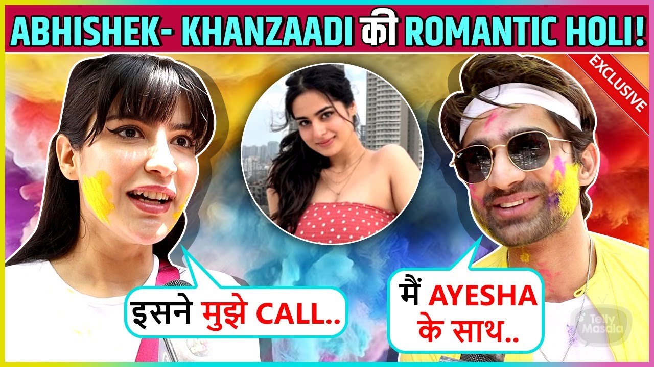 Abhishek & Khanzaadi Arrive At AnViki Ki Ras Leela, Share A Good News
