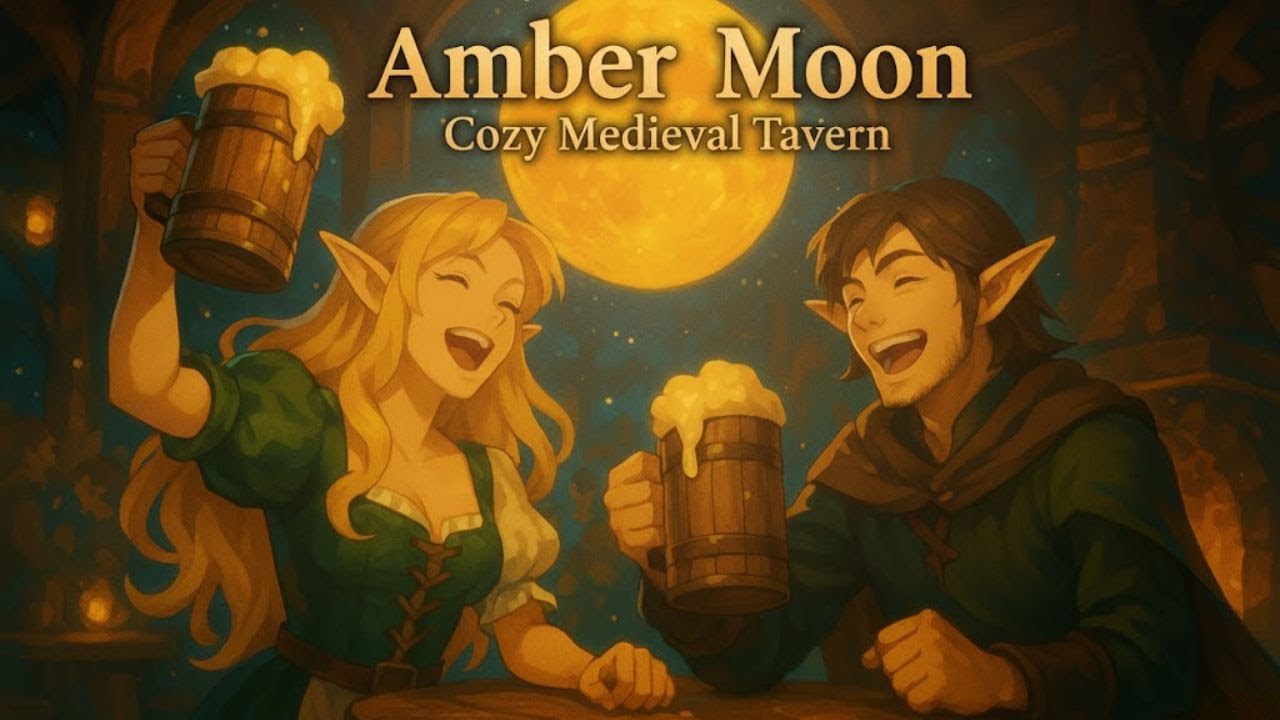 Amber Moon &ndash; Cozy Medieval Tavern Song (Fantasy Folk / DnD, Warm Relaxing Bardcore)