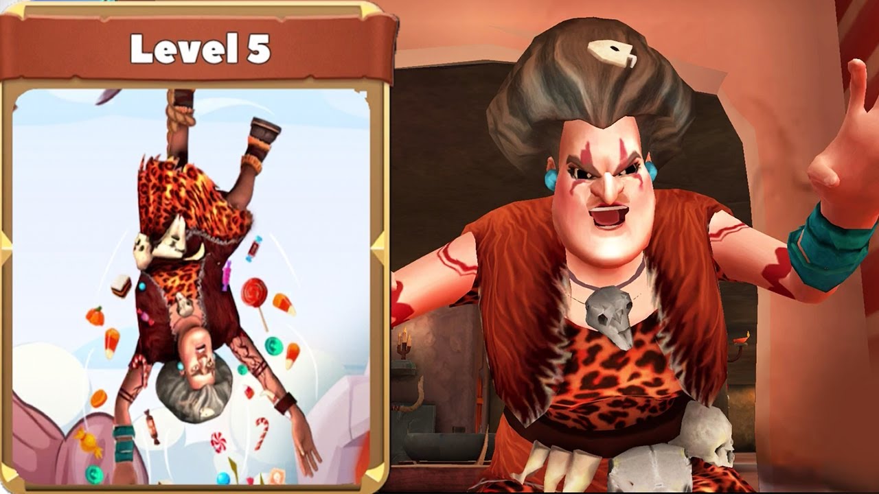 Scary Teacher Stone Age | Story Begins Level 5 Walkthrough (iOS Android)
