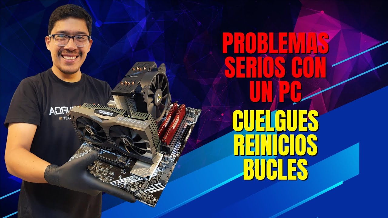 Un computador con problemas de sistema, se reinicia, se cuelga y muchos problemas más