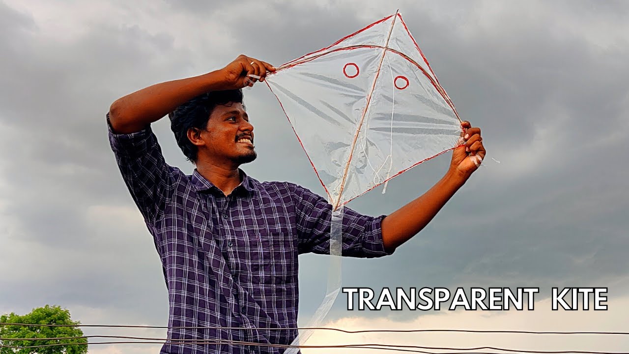 How to Make a Transparent Kite at Home | பிளாஸ்டிக் பை வைத்து பட்டம் செய்வது எப்படி?