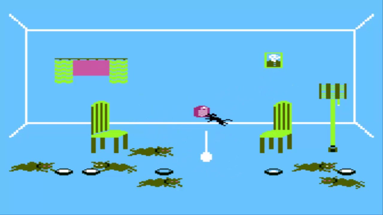 Alley Cat Atari 800 Gameplay