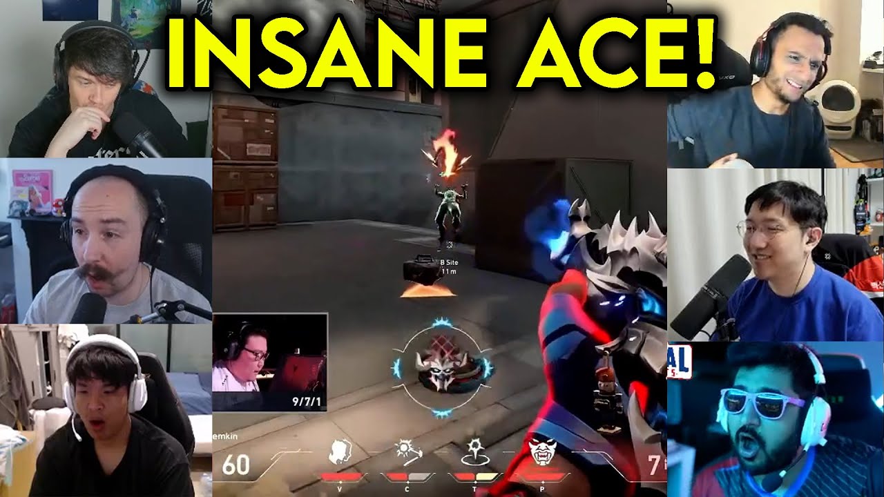 Valorant Streamers Reacts To RRQ Jemkin Insane ACE Against PRX In VCT