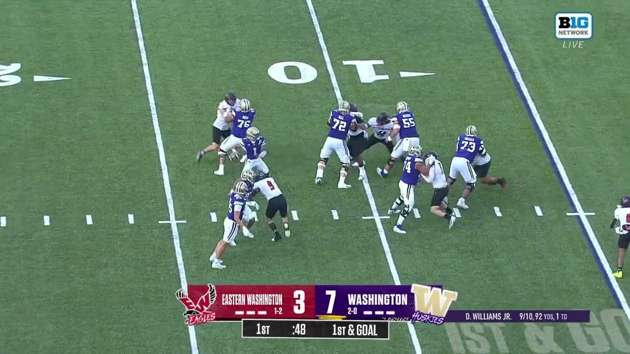 Demond Williams Connects with Rashid Williams for SIX | Washington Football