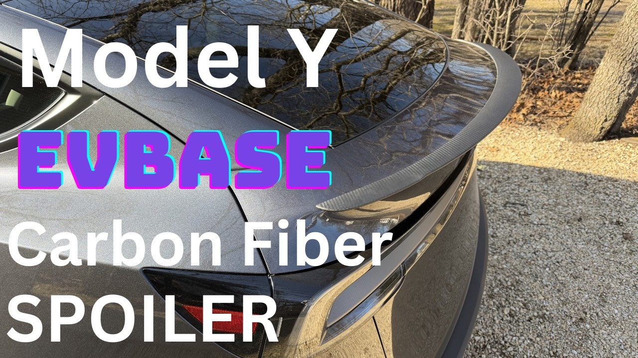 Tesla Model Y juniper EVBASE real Carbon Fiber spoiler (20% OFF)