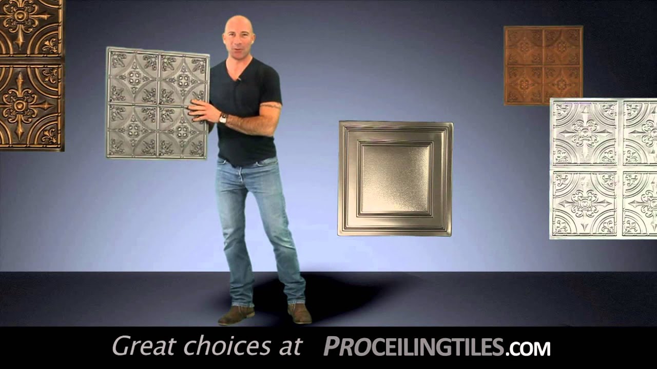 Tin vs Faux Ceiling Tiles