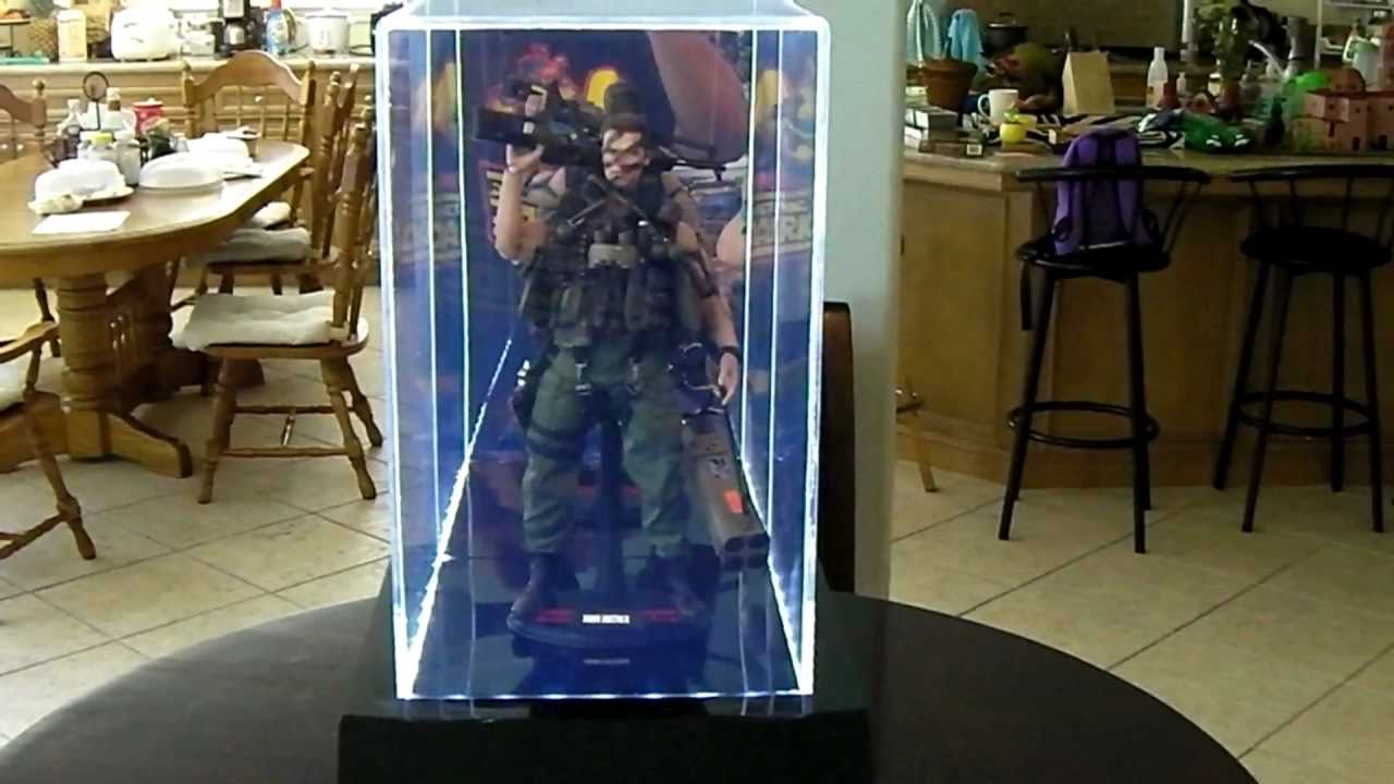 ACRYLIC DISPLAY CASE with LEDs for HOT TOYS, ENTERBAY, SIDESHOW, MEDICOM, & other 12