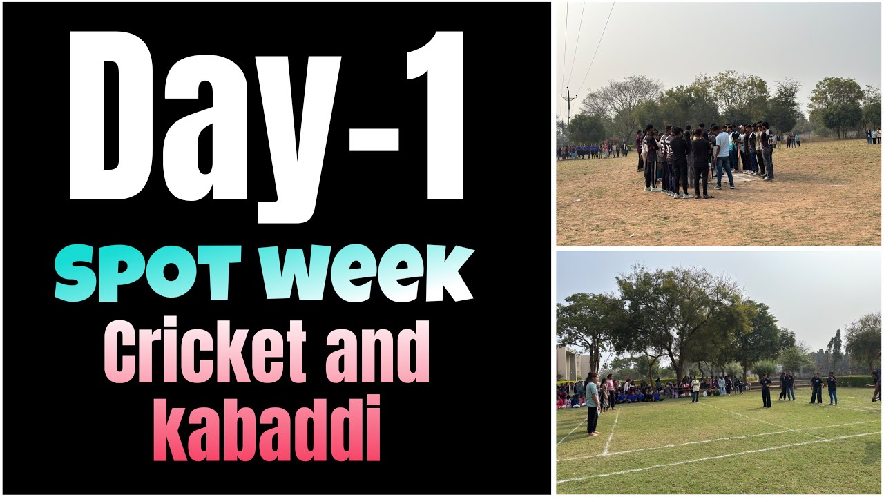 College Sports Week Day-1 🏏🤼 | Cricket & Kabaddi Full Vlog