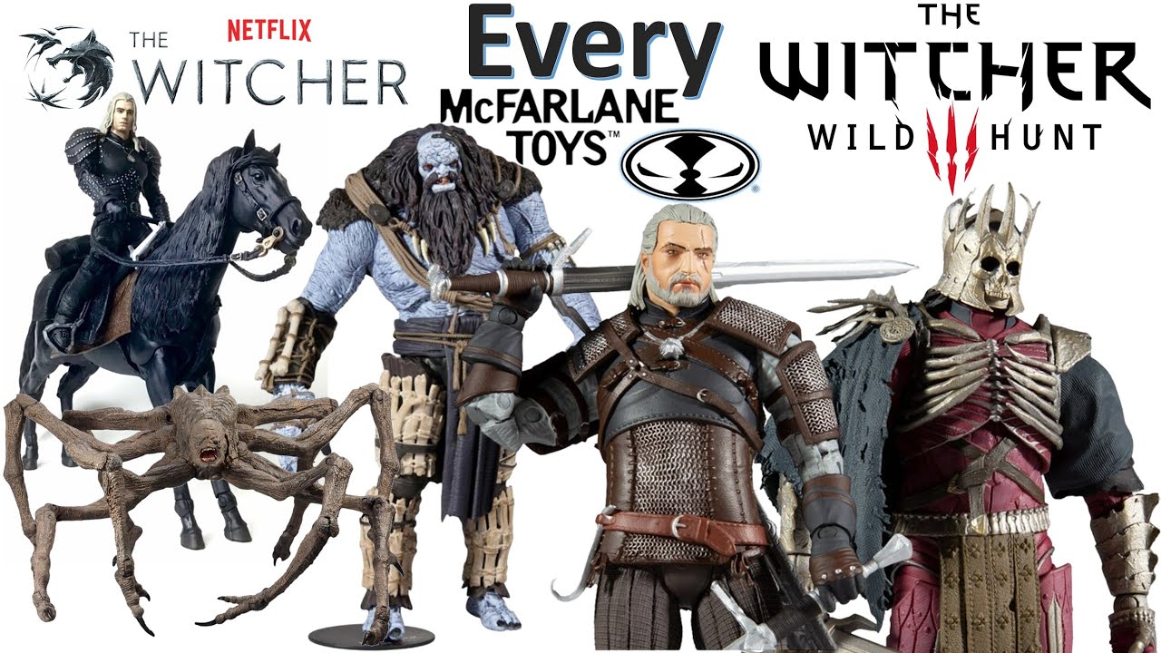*see newer video* Every McFarlane Toys Witcher Action Figure Comparison List Netflix & The Wild Hunt