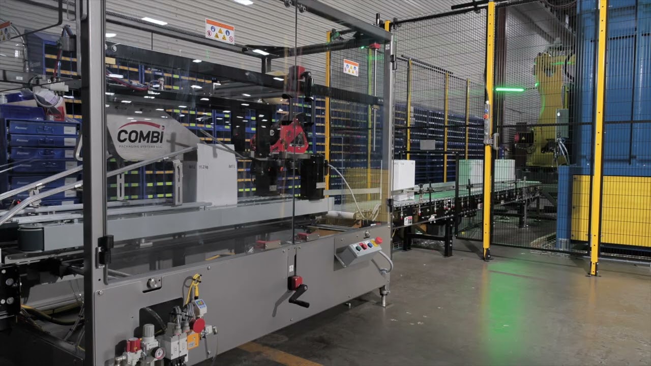 Automated Case Packing and Palletizer for Glass Bottles