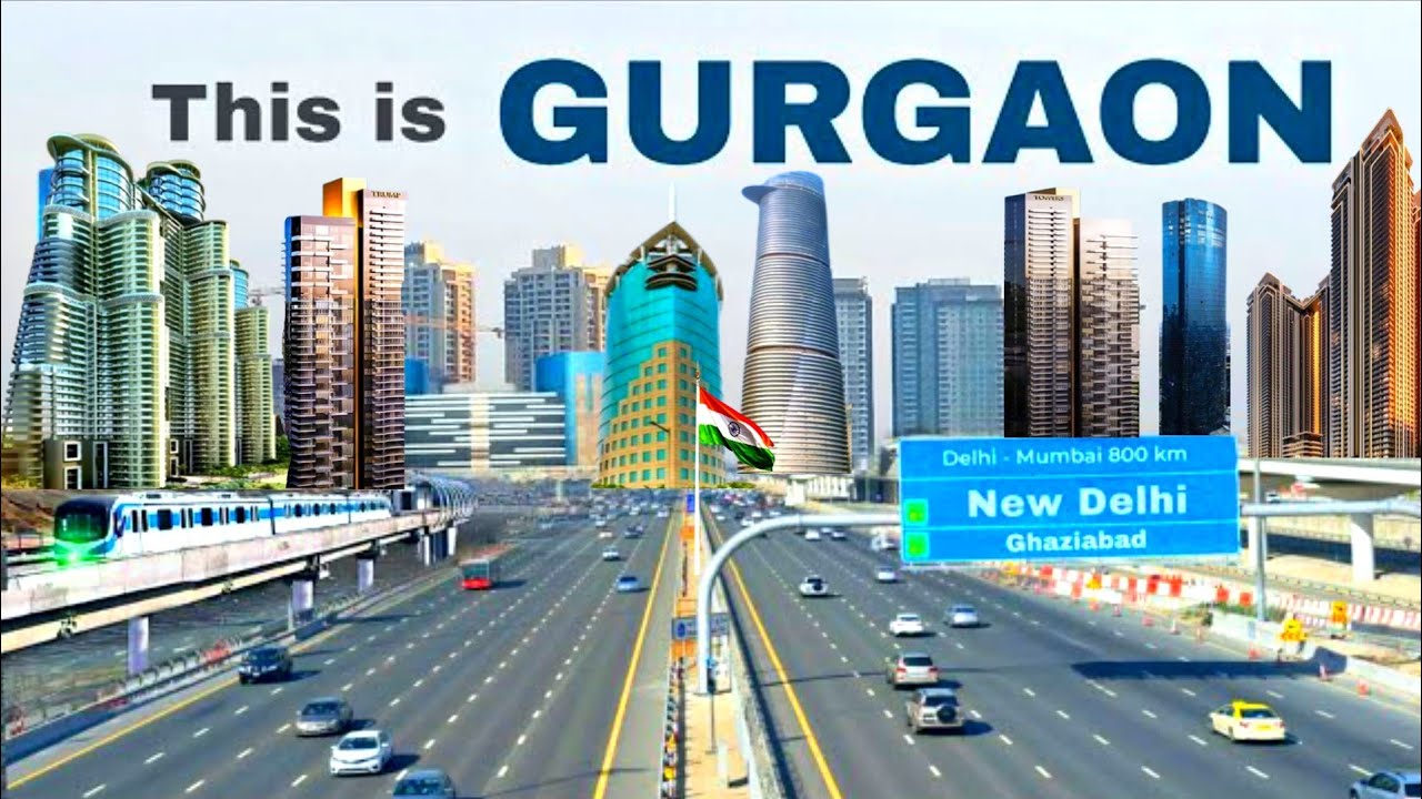 Gurugram City - Cyber City Gurgaon | Gurugram City 4k Drone View 2025 | Gurugram 4k Cinematic View