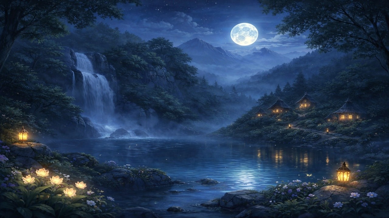 Relaxing Fantasy Ambience 🌙 Handpan Music for Sleep, Study & Stress Relief (1 Hour)
