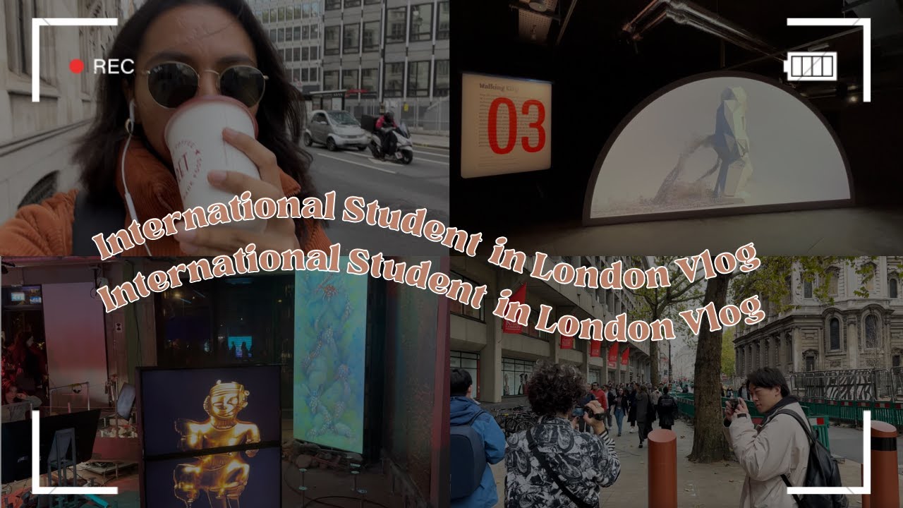 A Day in a Life of an International Student in London | Art School Vlog | reading week, exhibitions