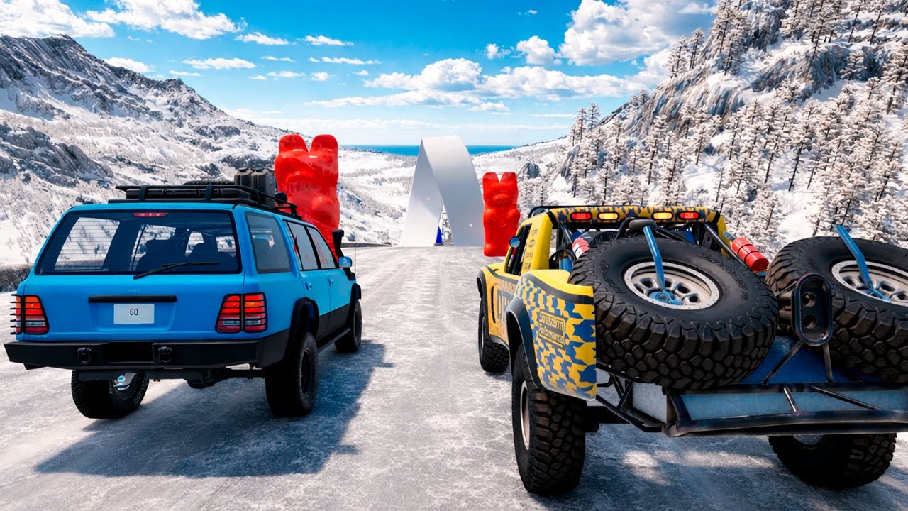 ENFEITES DE NATAL NA LADEIRA  NO GELO! @GQ Games BeamNG.drive MULTIPLAYER