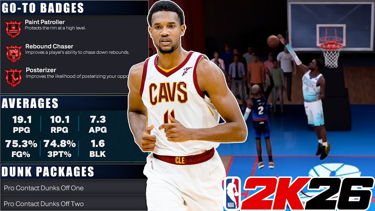 THIS 6'11 EVAN MOBLEY BUILD with 99 BLOCK & SHARP TAKE is INSANE on NBA 2K26! Best Center Build
