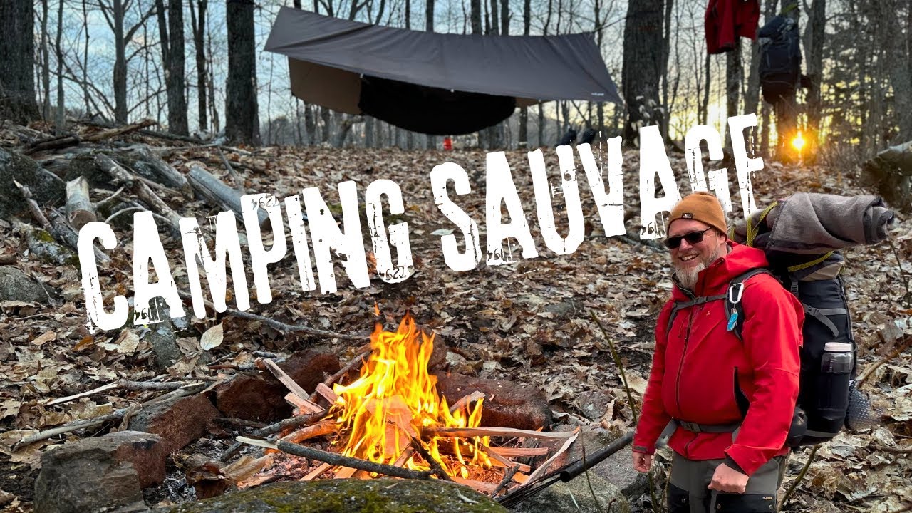 Camping sauvage de printemps en HAMAC sur les TERRES PUBLIQUES #bivouac