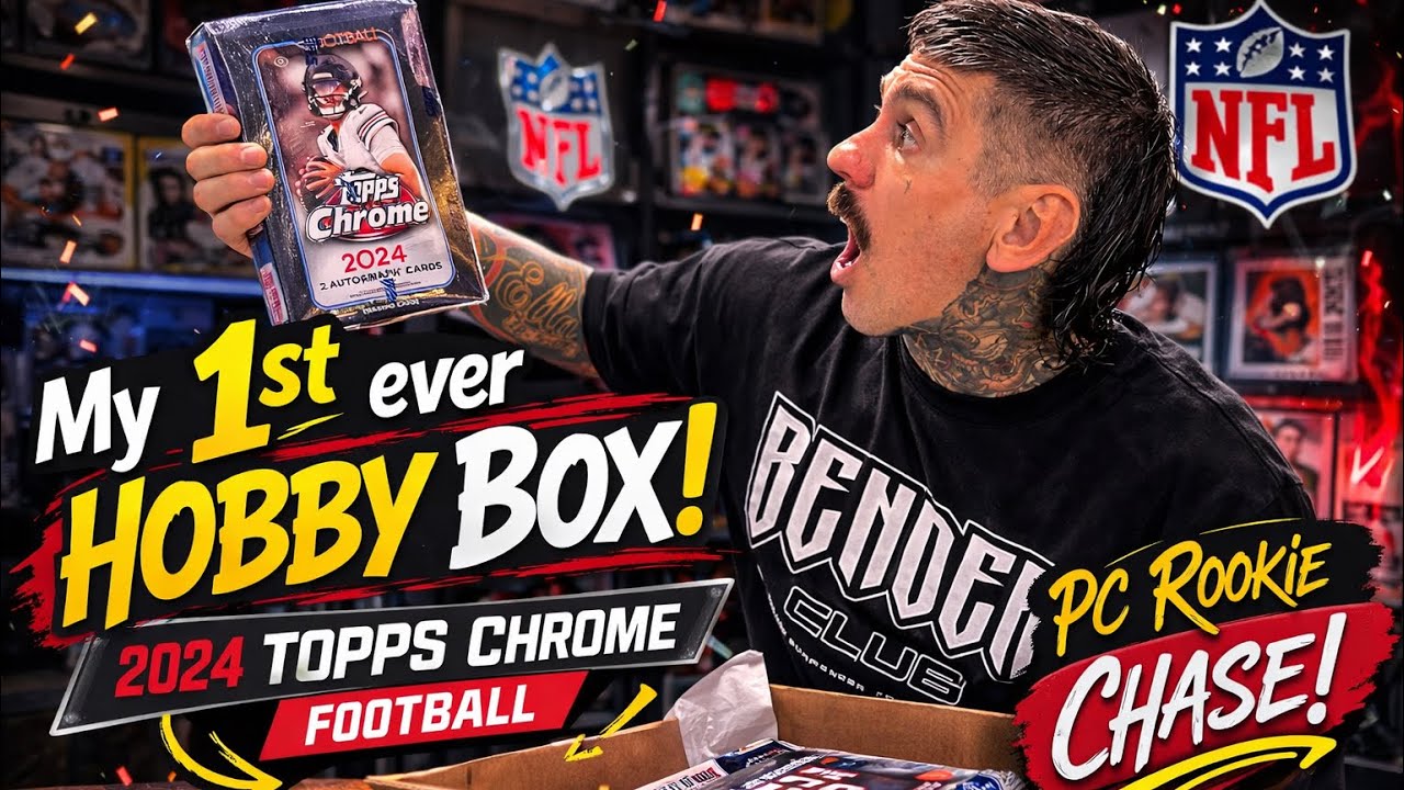 1st Hobby Box Rip : 2024 TOPPS CHROME FOOTBALL 