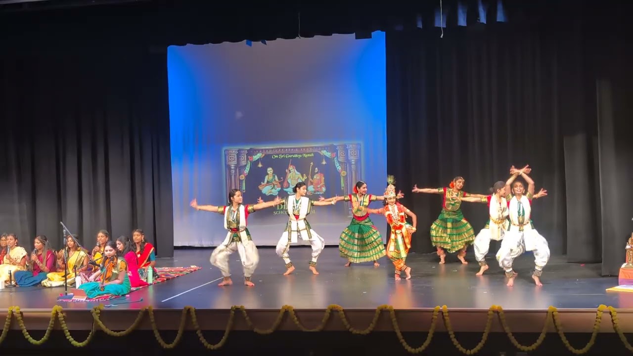 Arya Pillai as Krishna in Gopalaka Pahimam Dance.