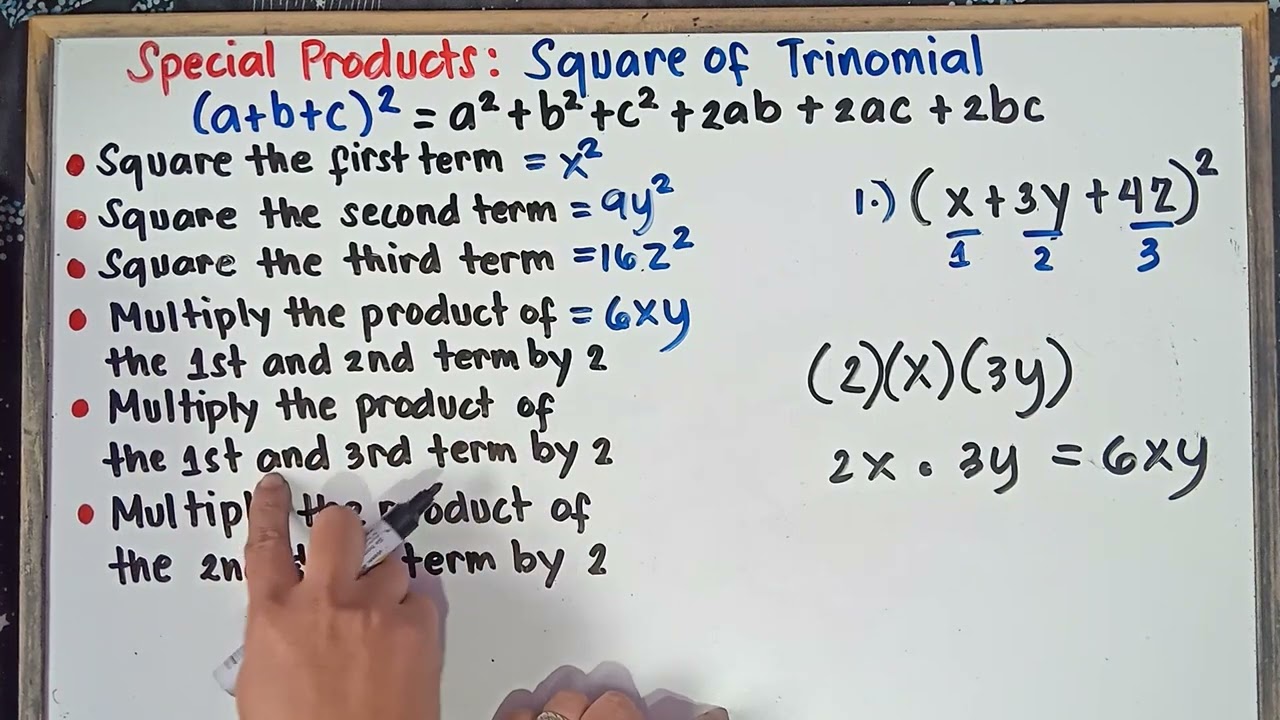 Special Products | Square of Trinomial | Step by Step Explanation | Grade 8 | Q1 | Revised K-12 |