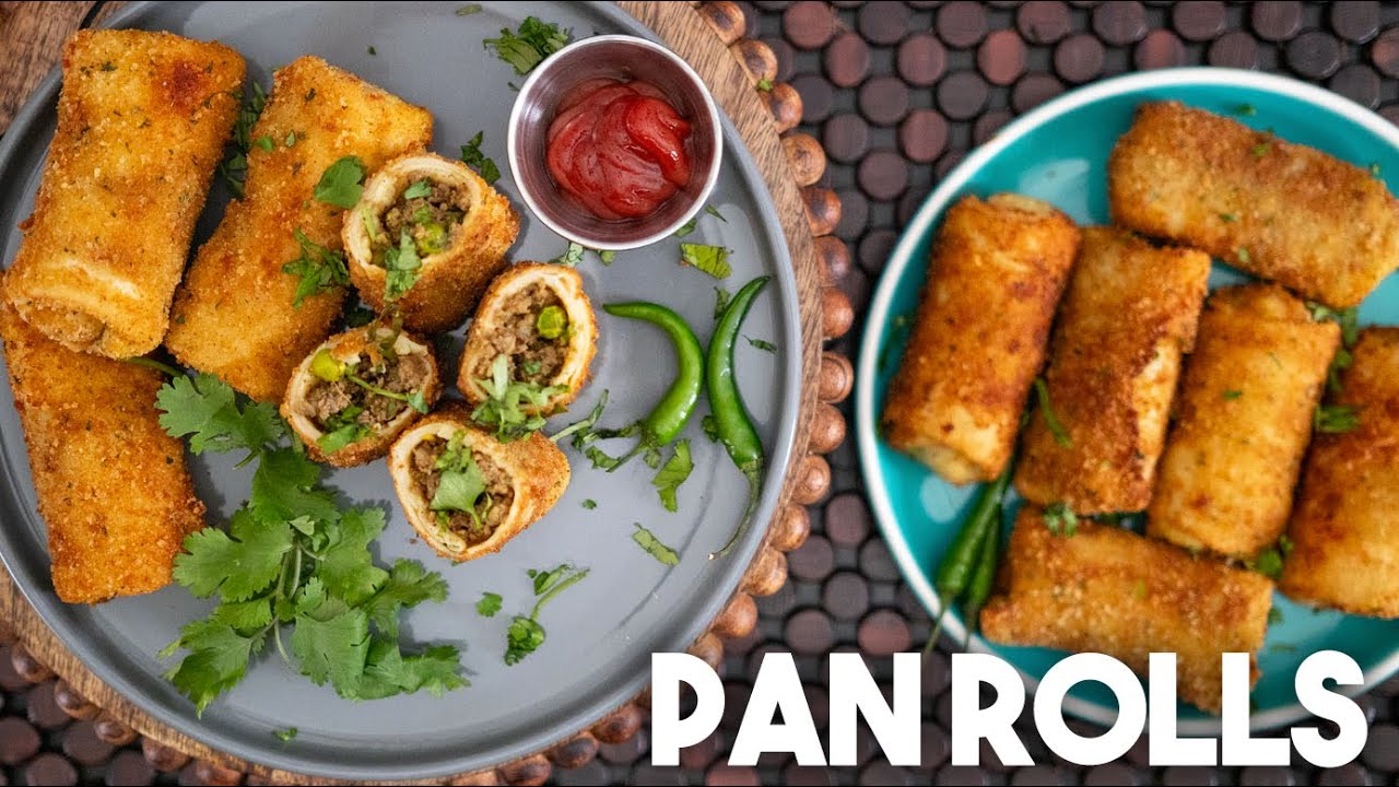 Stuffed Savory Crepes | Pan Rolls | Kravings