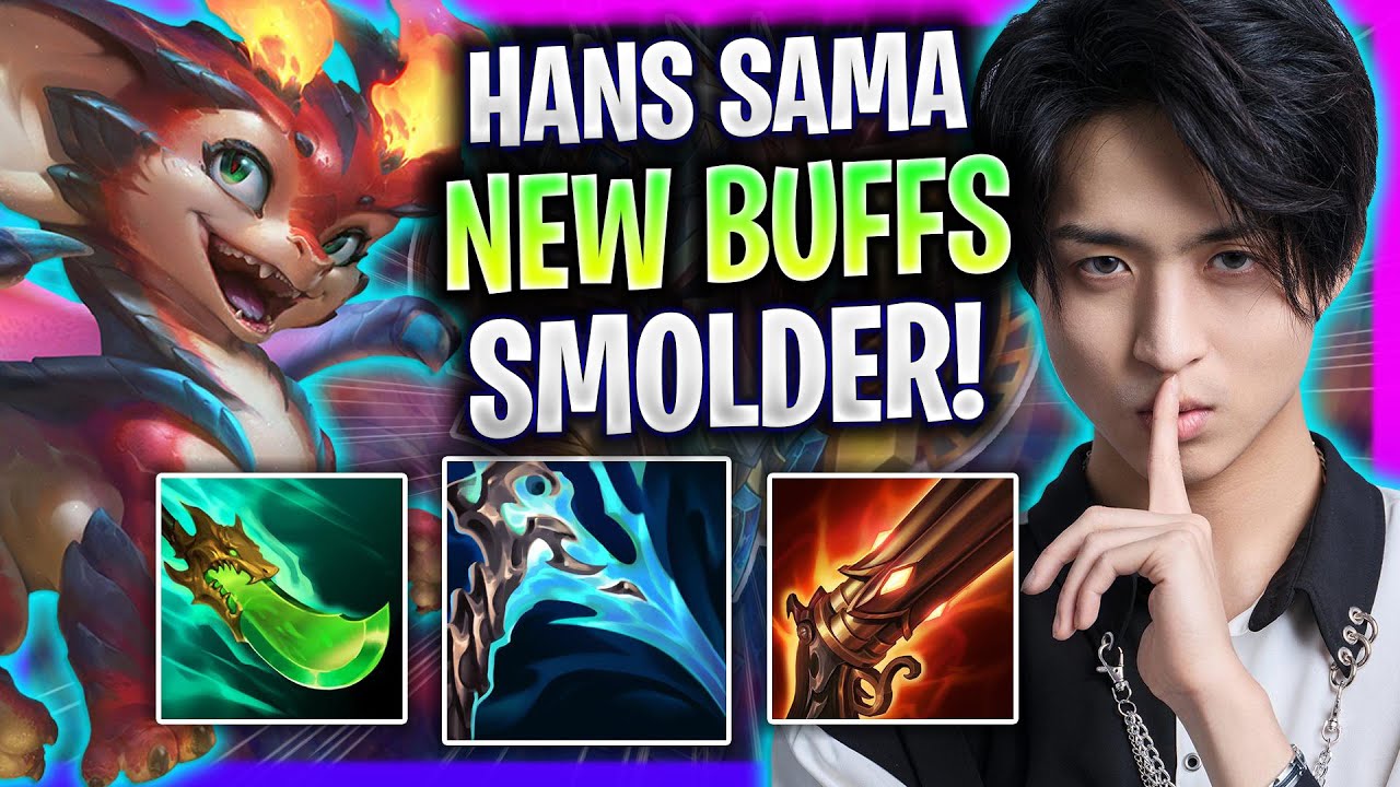 HANS SAMA TRIES THE NEW SMOLDER BUFFS! - G2 Hans Sama Plays Smolder ADC vs Draven! | Season 2024