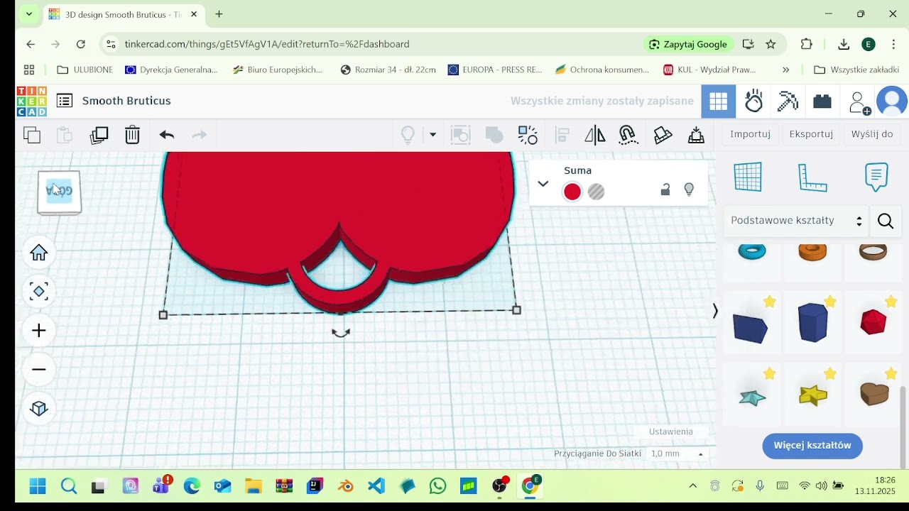 Jak zrobić brelok w Tinkercad