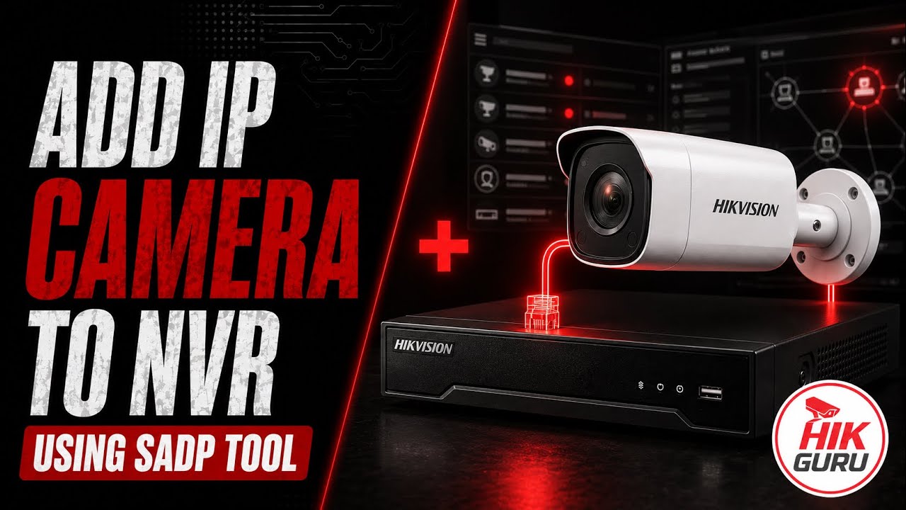 Как добавить IP-камеру HikVision к NVR с помощью инструмента SADP НОВЫЙ