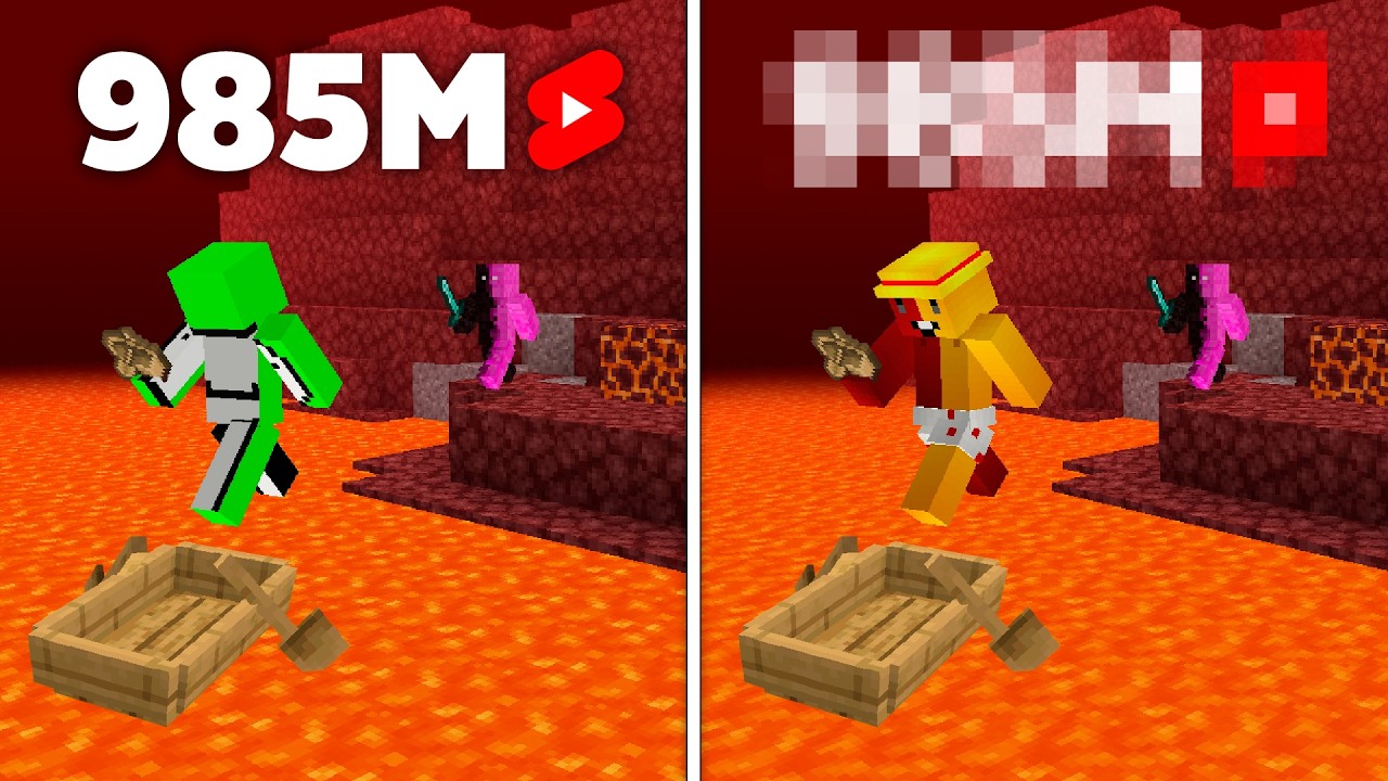 recriando SHORTS FAMOSOS de minecraft...