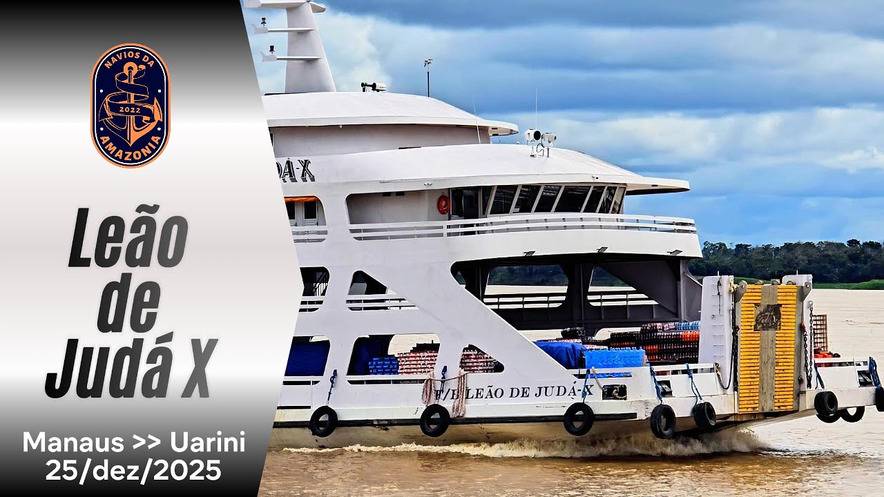 F/B Leão de Judá X subindo o Rio Solimões no natal @AmazonHydroTransport @chnavegacao2306