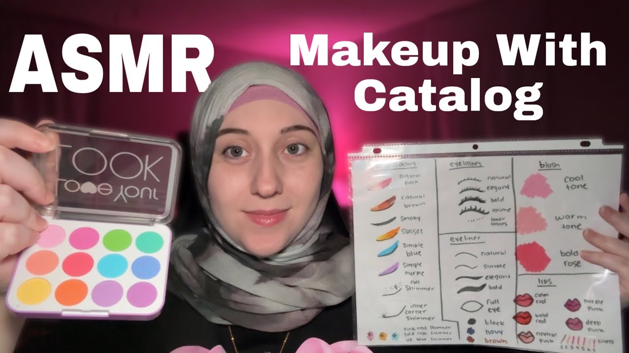 ASMR Makeup Roleplay w/ Catalog & Toy Makeup Set