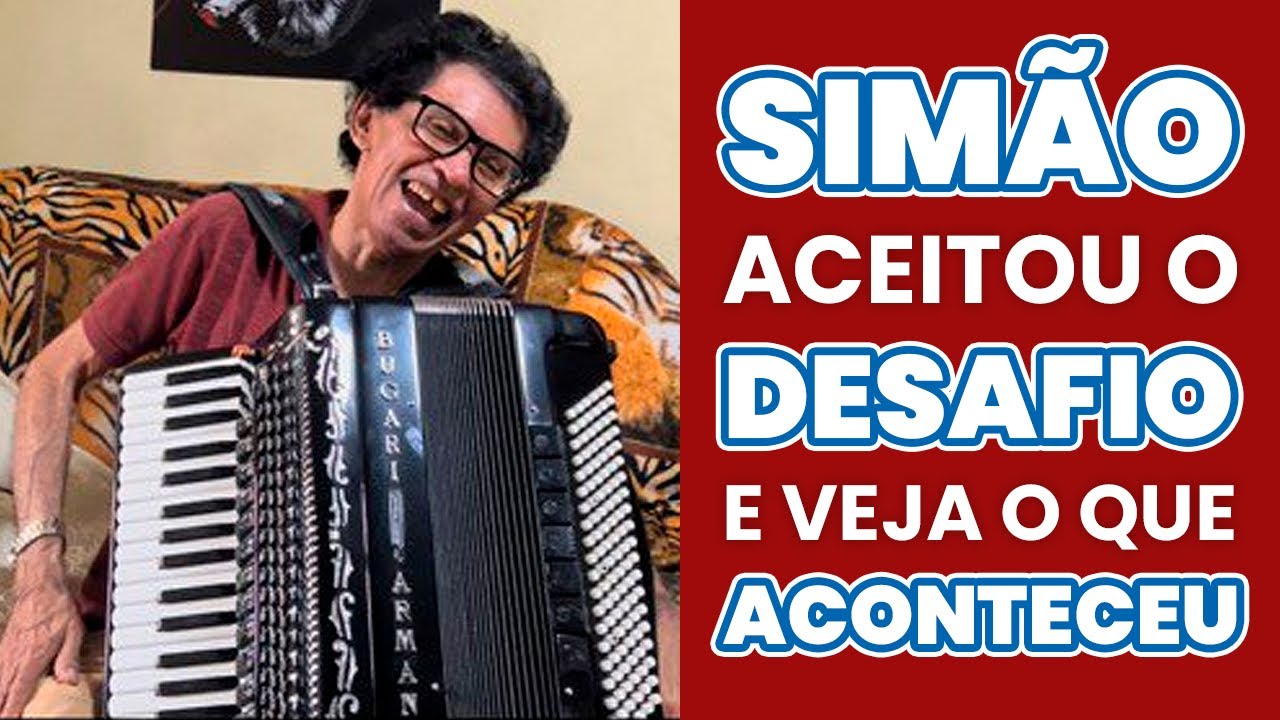 O sanfoneiro SIMÃO MÃO BOBA aceitou o DESAFIO de fazer um FORRÓ solado instrumental em tempo REAL