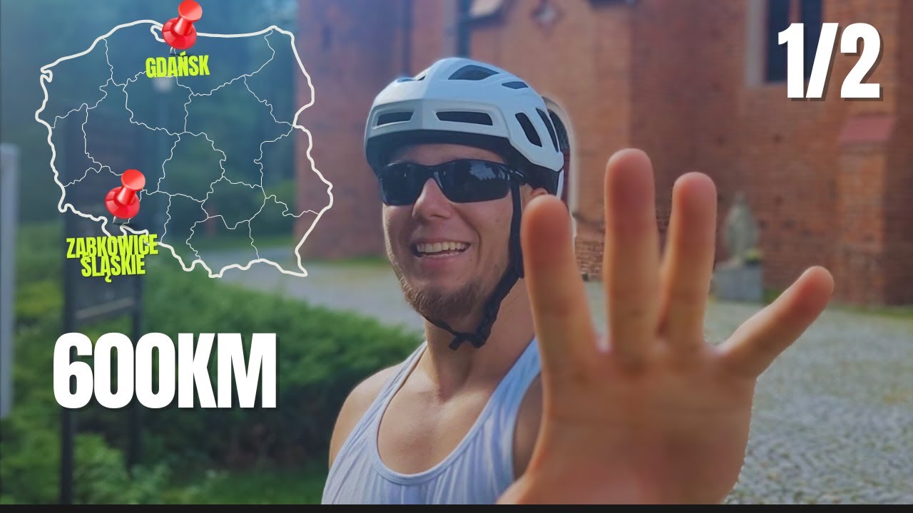 Przejechałem Polskę ROWEREM będąc siłownianym klockiem (Ząbkowice Śląskie- Gdańsk) 1/2