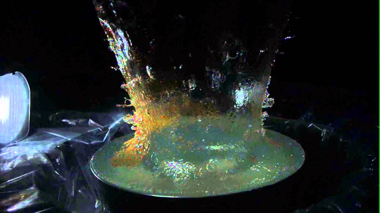 Hypervelocity impact experiment into water at the NASA Ames Vertical Gun Range