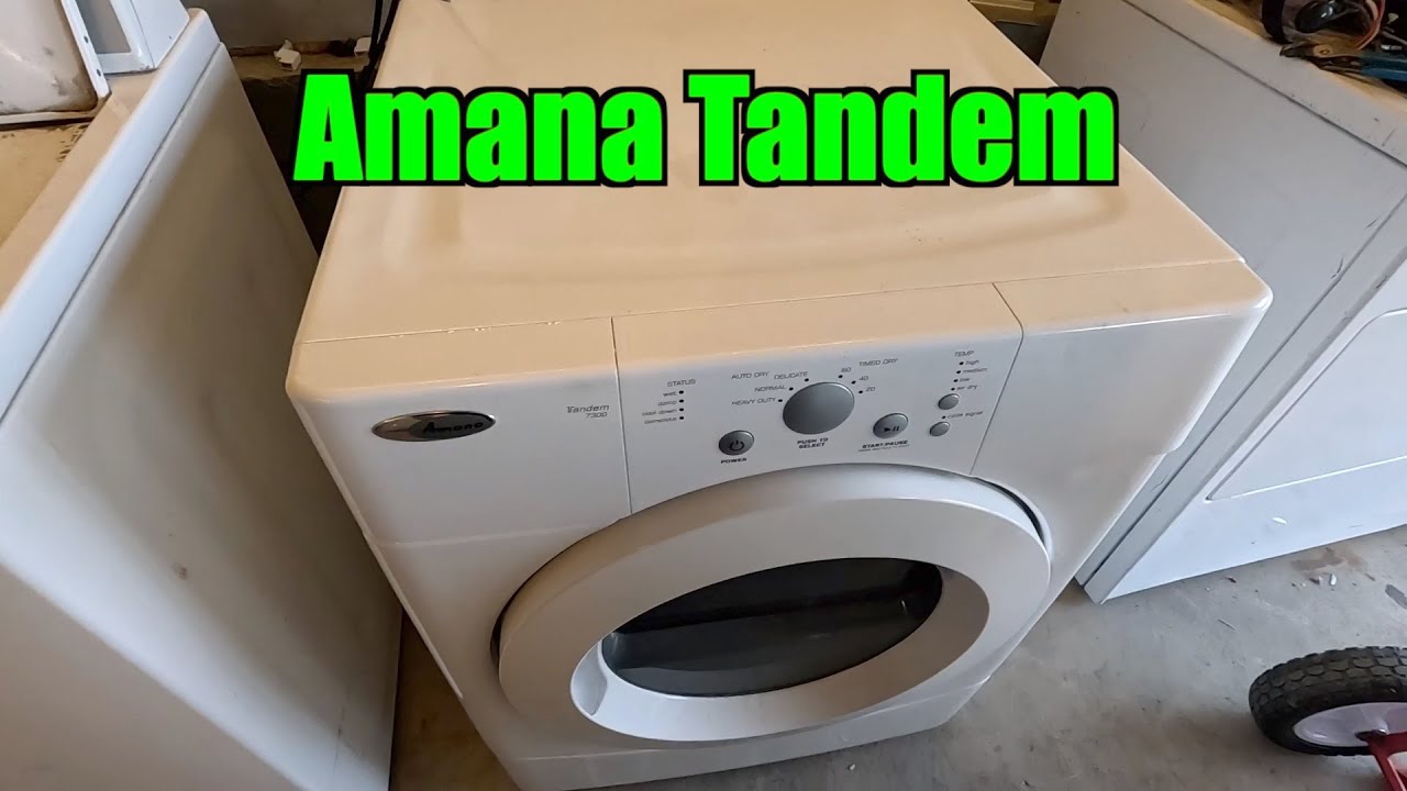Amana Electric Dryer Teardown Clean Out Heat Element