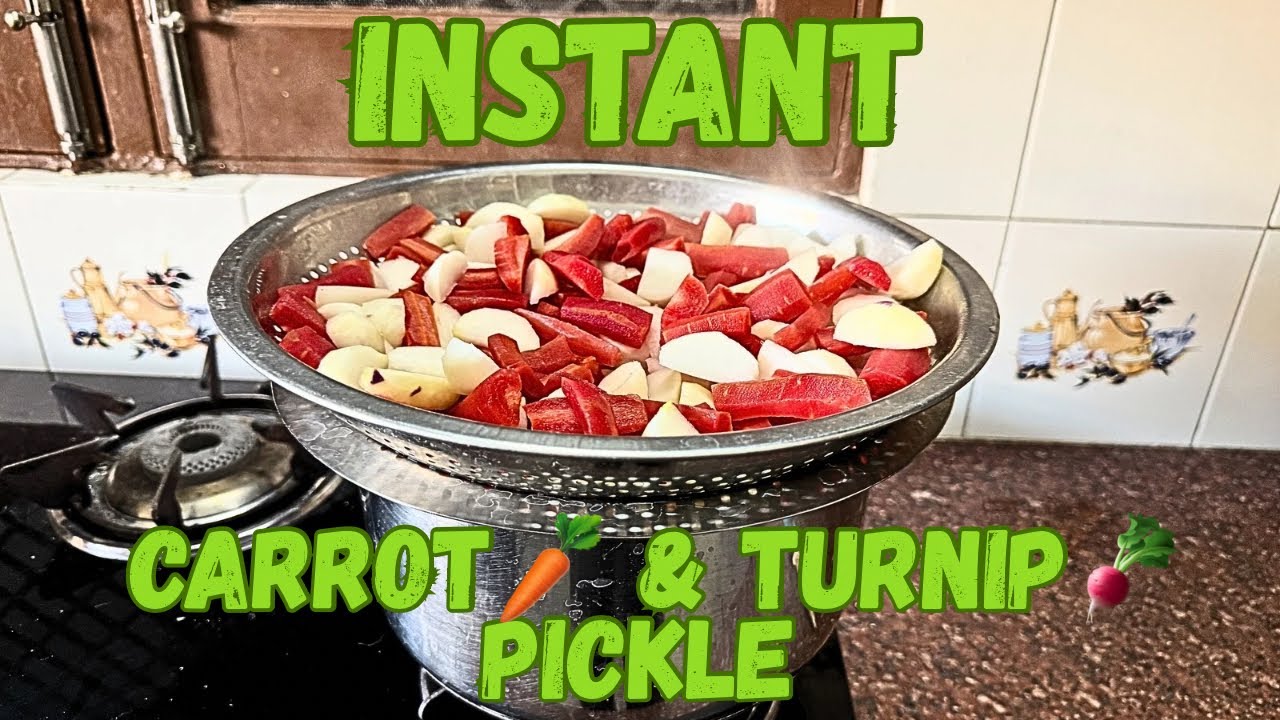 GAJJAR 🥕 & SHALGAM🫜 INSTANT ACHAAR !! HOME MADE RECIPE !!