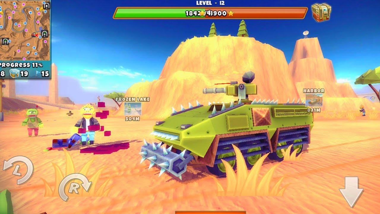 Defender Tank With Commandos - Armed Thugs | Zombie Offroad Safari Android Gameplay HD