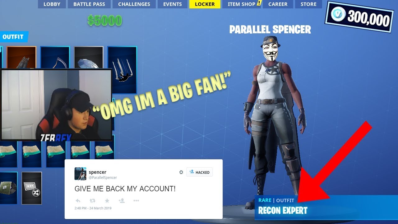 I HACKED Parallel Spencer's RECON EXPERT ACCOUNT then TROLLED Streamers...