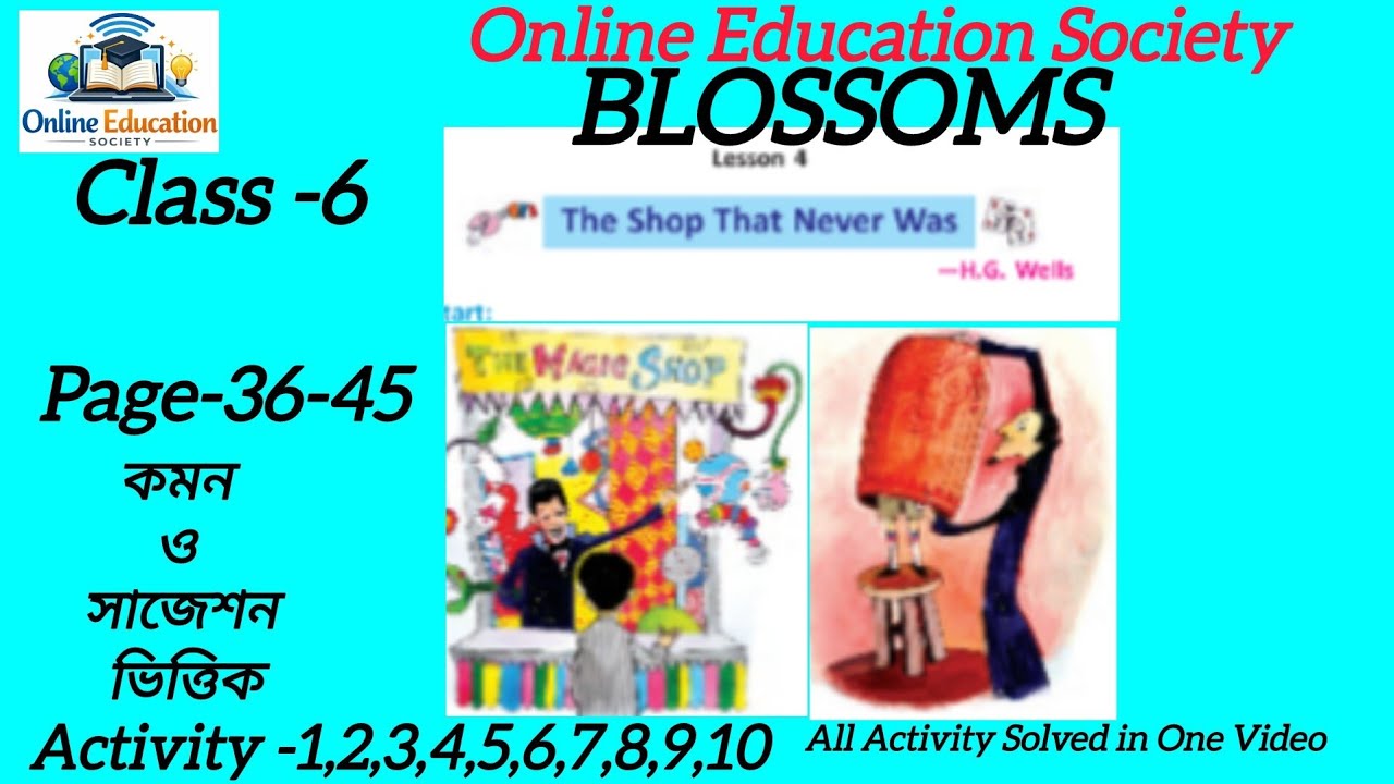 Class 6//English Blossoms//Lesson 4//The Shop That Never Was
